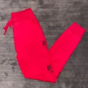 Billionaire Boys Club Red Sweatpants